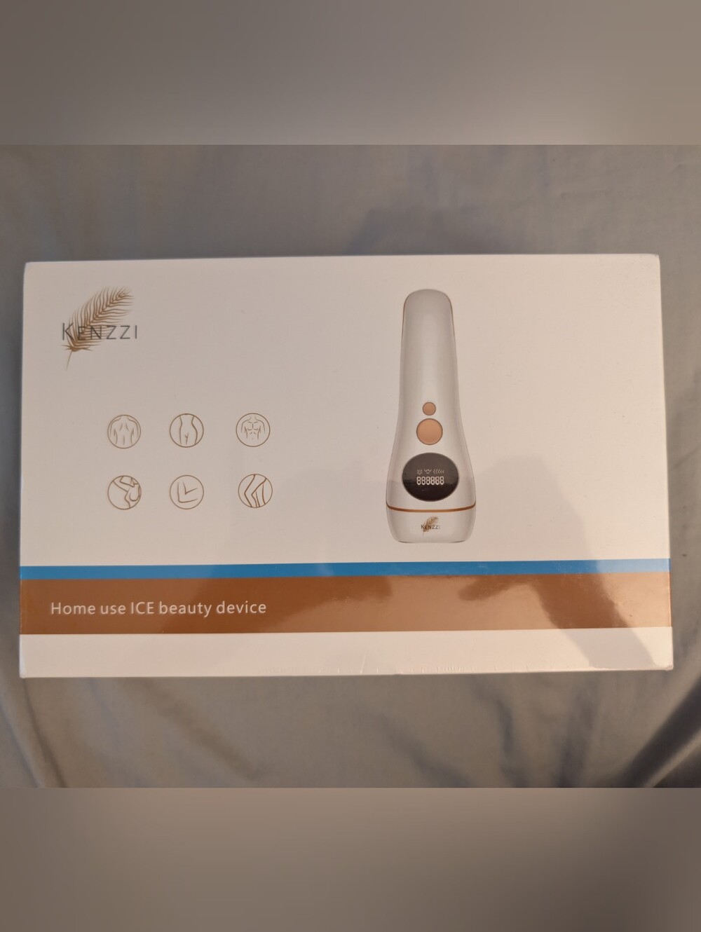 Kenzzi IPL Hair Removal Home Use ICE Beauty Device.